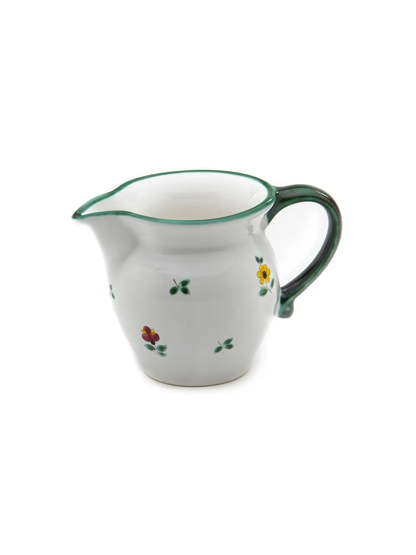 GMUNDNER KERAMIK | Milch-Giesser glatt "Streublumen" 0,50l | 
